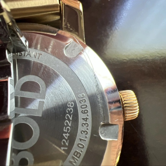 Movado Bold Evolution Two Tone Gold and Silver Stainless Steel Water Resistant - Picture 16 of 16